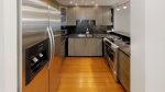 Kitchen with granite, steel appliances
